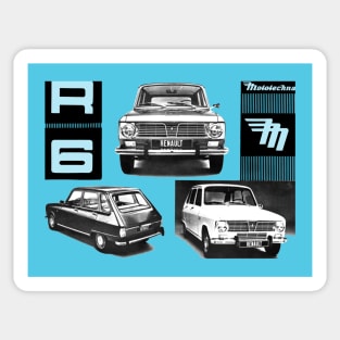 RENAULT 6 - handbook Sticker